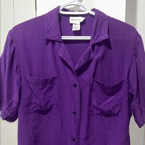 Silk button up shirt